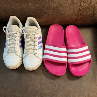 Shoes Girls Size Slides Adidas Girls Youth Size Sneakers Sandals