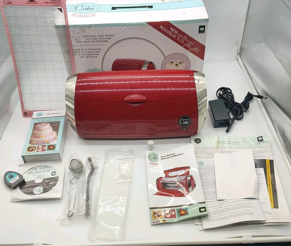 Red CRICUT CAKE MINI Electronic Cutting Machine Cake Decorating - Image 2 of 4
