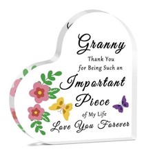 Desk Sign for Granny Thank You Gifts for Grandma Mothers Day Birthday Presents