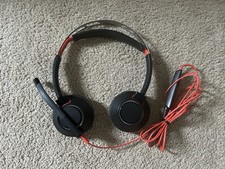 Poly Blackwire 5220 USB-C Headset - 3.5mmP - USB-C/A 8X231AA Black Red