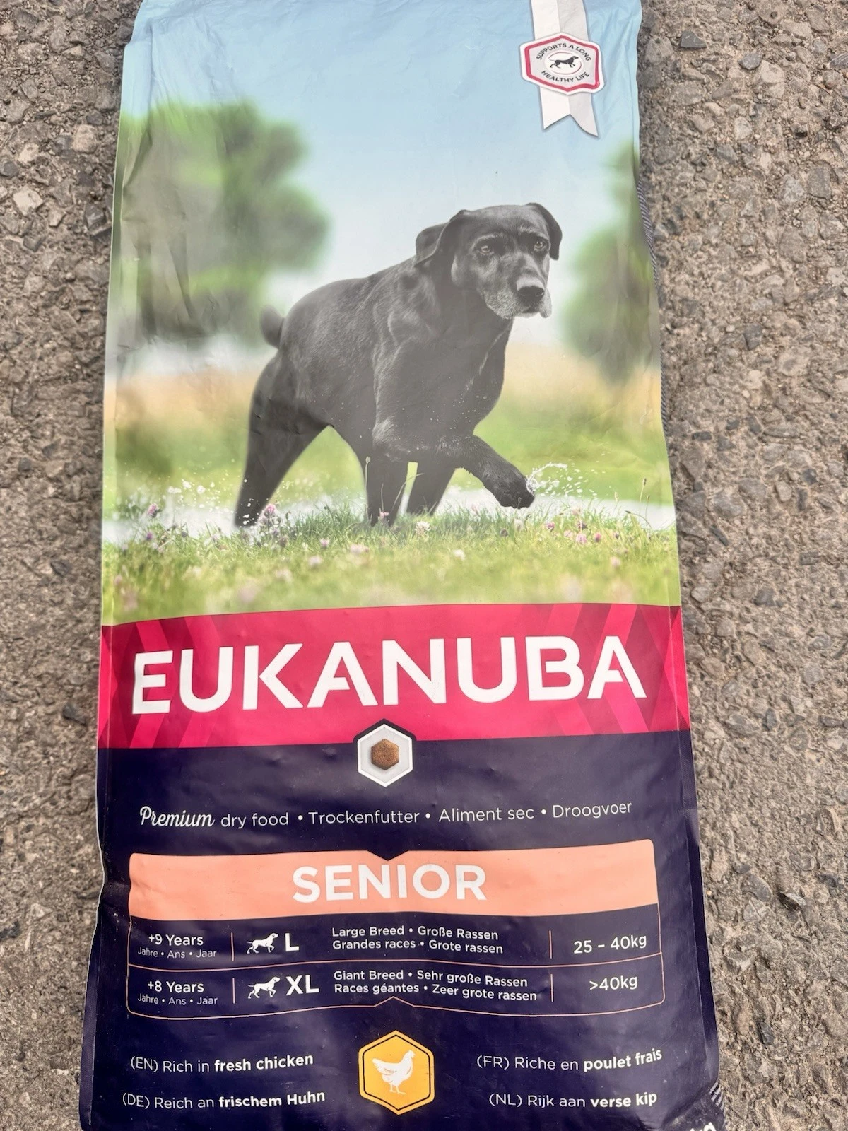 Eukanuba Caring Senior Large Breed Chicken Dry Dog Food - 12kg