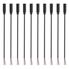 Fancasee 10 Pack 3.5mm 1/8" to Speaker Wire TRS Stereo Female Jack to Bare Wi...