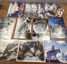Lot Of 14 Leanin' Tree Wolf Wolves Christmas Cards With Envelopes Unused