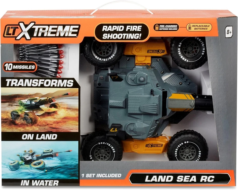 Little Tikes LTXtreme Land Sea RC 10 Missiles Rapid Fire Shooting Transformer - Image 2 of 3