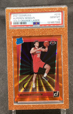 2021-22 Panini Donruss Rated Rookie Alperen Sengun #219 Holo Orange Laser PSA 10
