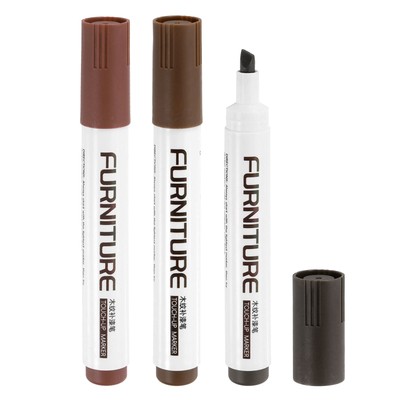 Furniture Markers Touch Up, 3pcs Furniture Repair Kit, Chestnut/Coffee/Walnut