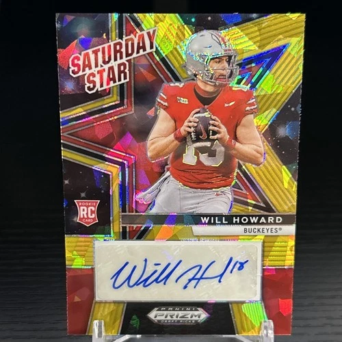 2025 Panini Prizm Draft Picks Football Gold Ice Will Howard #SSS-WHD