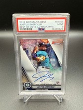 Justus Sheffield - 2019 Bowman's Best Best of 2019 Autograph PSA 9