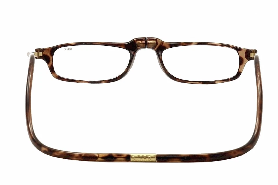 Clic Reader Eyeglasses City XXL Tortoise/Gold Full Rim Magnetic Reading Glasses - Image 4 of 4