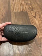 Balenciaga Pebble Leather Sunglasses Case for Oversized Sunglass. 4