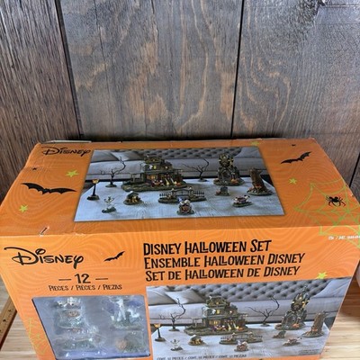 Disney (1598494) 12-Piece Halloween Village Set for sale online | eBay