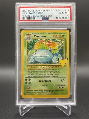 2021 Venusaur Holo Celebrations 15 PSA 10 GEM MT