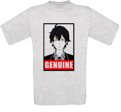 Hachiman Hikigaya Oregairu Teen Romantique Anime T-Shirt - Photo 1/2