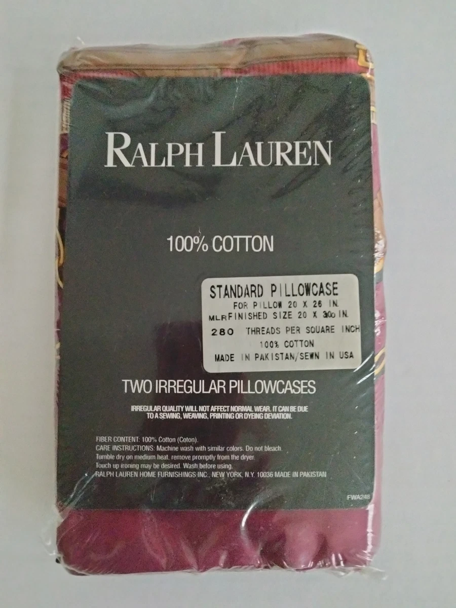 デッド RALPH LAUREN standard pillow case 1 Ralph Lauren Polo STANDARD Pillowcase Teddy Bear Striped Pillow