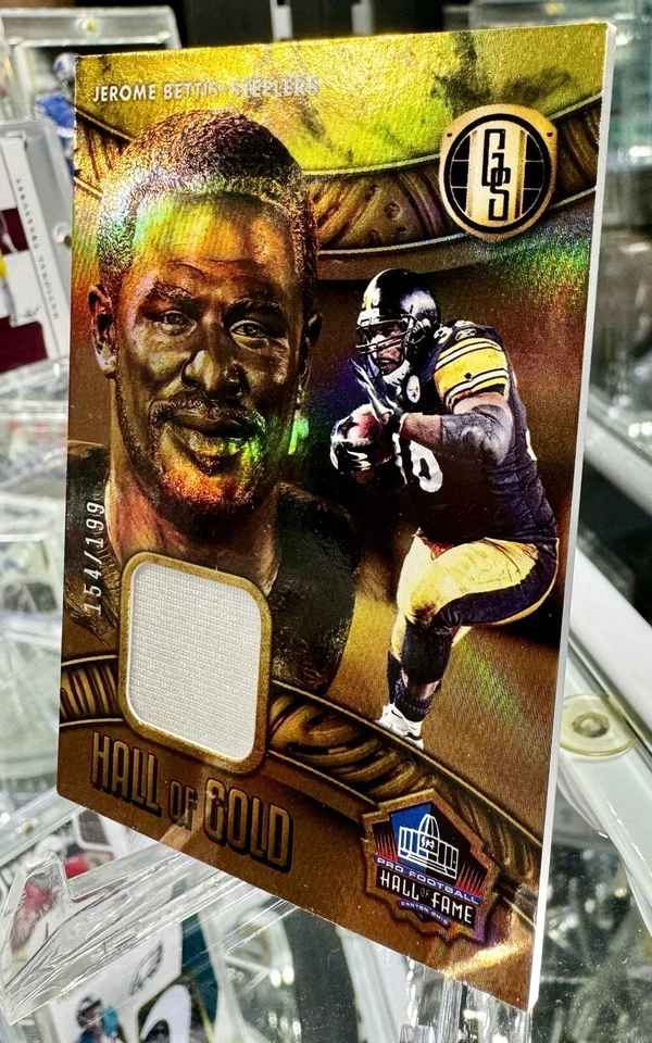 2022 Panini Gold Standard Hall of Gold /199 Jerome Bettis #HOG-JBE Player Worn - Image 3 of 4