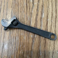 VINTAGE 4" LENGTH CRESCENT -CRESTOLOY ADJUSTABLE CRESCENT WRENCH USA!