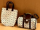Vtg BARBIE Clone SHILLMAN DESIGNER Style Luggage Set Tote Duffle Bag
