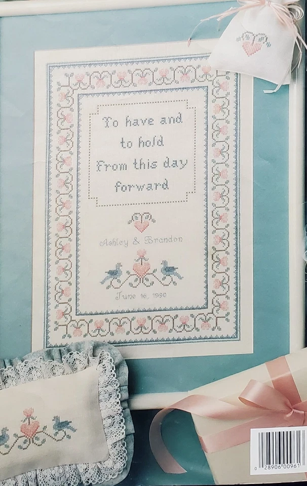 To Have & To Hold Wedding Accessories Cross Stitch Patterns By Leisure Arts - Image 3 of 3