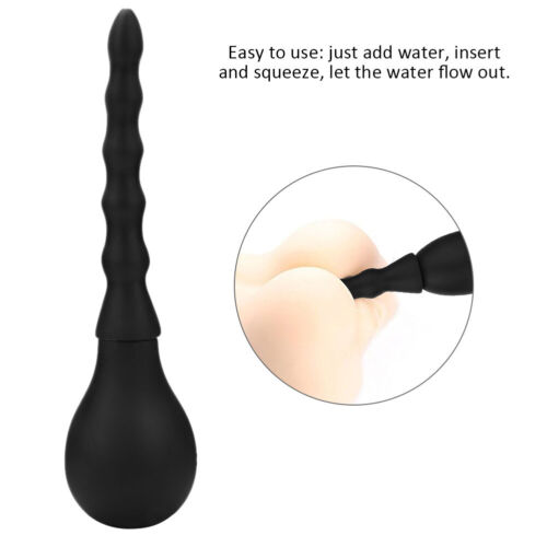 (A10)Silicone Anal Cleaner Flush Anal Ball Vaginal Anal Douche Cleaning NIU - Afbeelding 1 van 9