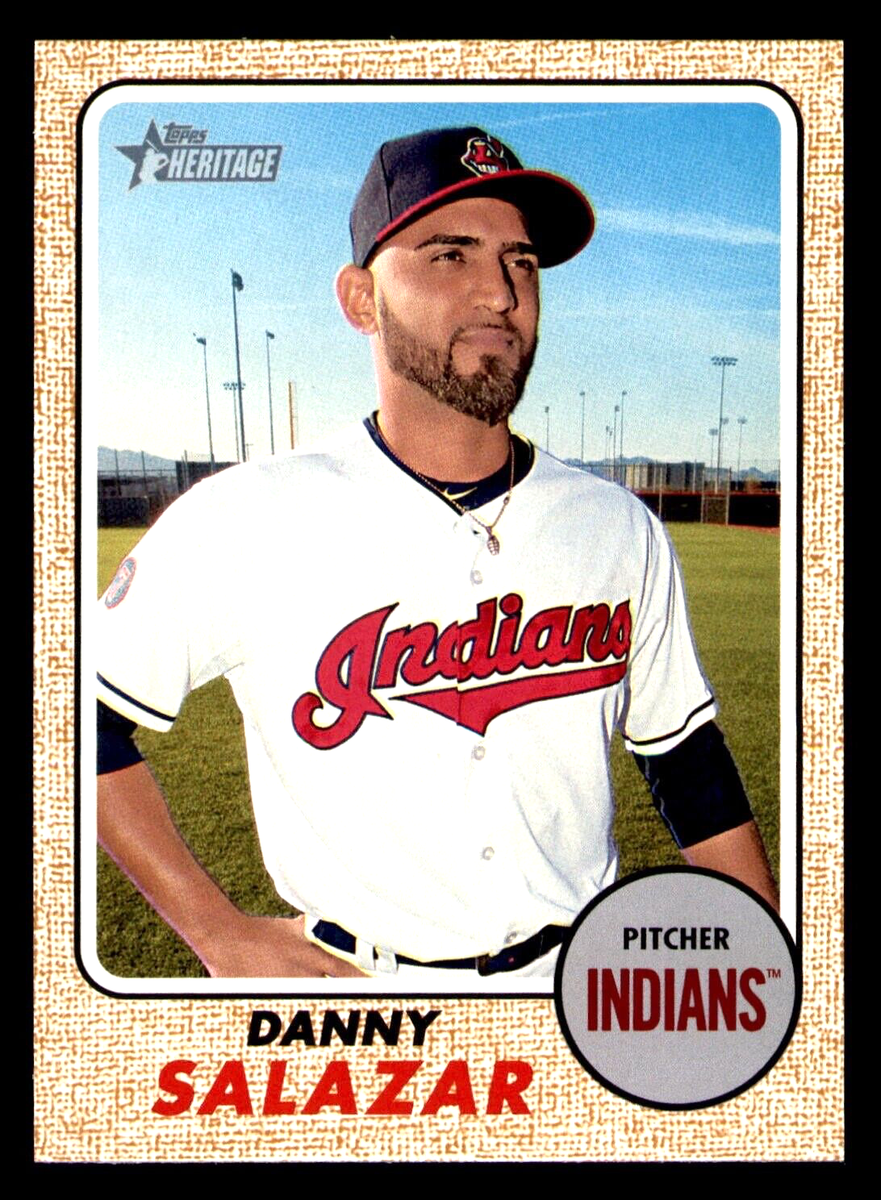 2017 Topps Heritage Danny Salazar SP #471 - Cleveland Indians | eBay