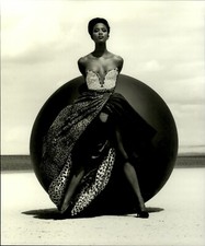 1990 Original HERB RITTS Naomi Campbell Versace Dress Photo Art Photography