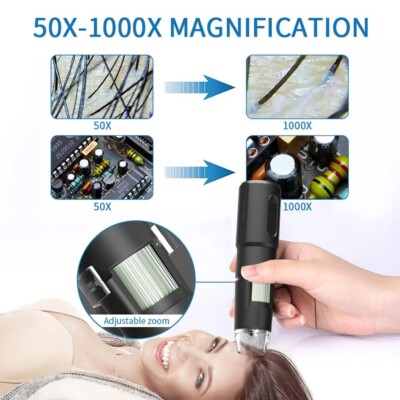 1000X Facial and Body Analyzer Electronics Microscope Beauty Health Profession W