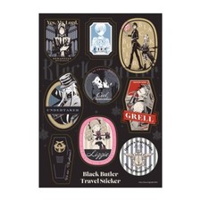 Black Butler Black Label A4 Travel Sticker Rich Black Square Enix New