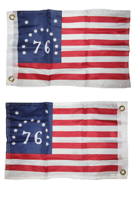 12x18 Bennington 76 1776 2ply Double Sided 12''x18'' Flag Grommets
