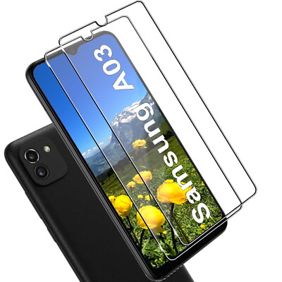 Für Samsung Galaxy A03 Echt Glas Display Schutz Panzerfolie 9H Schutzglas - 2x