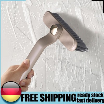 Rotating Crevice Cleaning Brush Hard Bristle Crevice Gap Brush (Coffee)