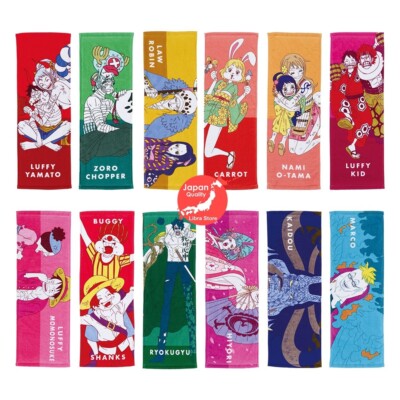Selten one piece New Dawn Kuji 2024 Lang Handtuch Set Mit 12 Aus Japan