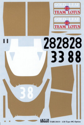 TABU DESIGN LOTUS TYPE49C OPTION DECAL 1/20