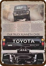 1981 TOYOTA SR5 4X4 Sport Truck Vintage-Look-Edge DECORATIVE REPLICA METAL SIGN 
