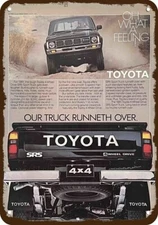 1981 TOYOTA SR5 4X4 Sport Truck Vintage-Look-Edge DECORATIVE REPLICA METAL SIGN 