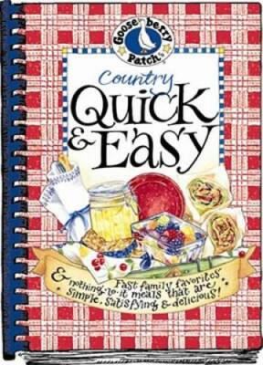 Country Quick  Easy Cookbook - Plastic Comb By Gooseberry Patch - VERY GOOD