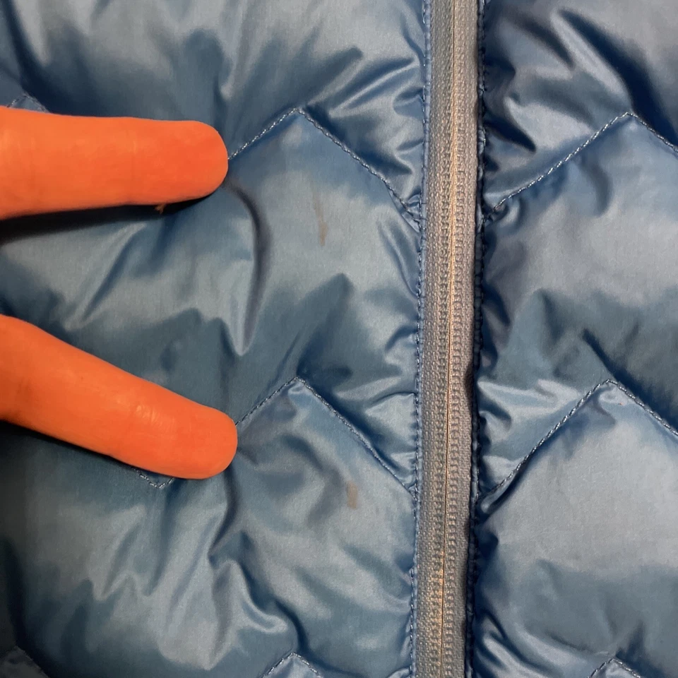 Sweaty Betty Vest Jacket Hooded Vest Padded Puffer Jacket Duck Dawn Size L Blue - Image 2 of 4