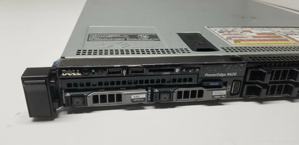 Dell Poweredge R620 server 2x 8-Core 2.6GHz E5-2650v2,3x 600GB SAS 10K, 64GB RAM - Image 2 of 4
