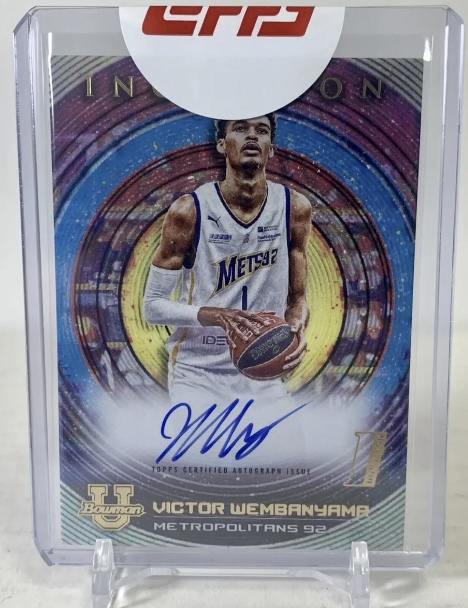 VICTOR WEMBANYAMA 2023 Bowman University Inception Auto Metro 