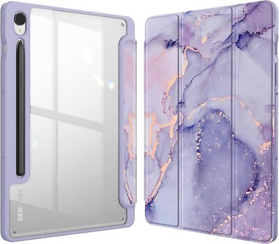 Hybrid Slim Case for Samsung Galaxy Tab S9 FE 5G 10.9 Inch S Pen Holder Cover