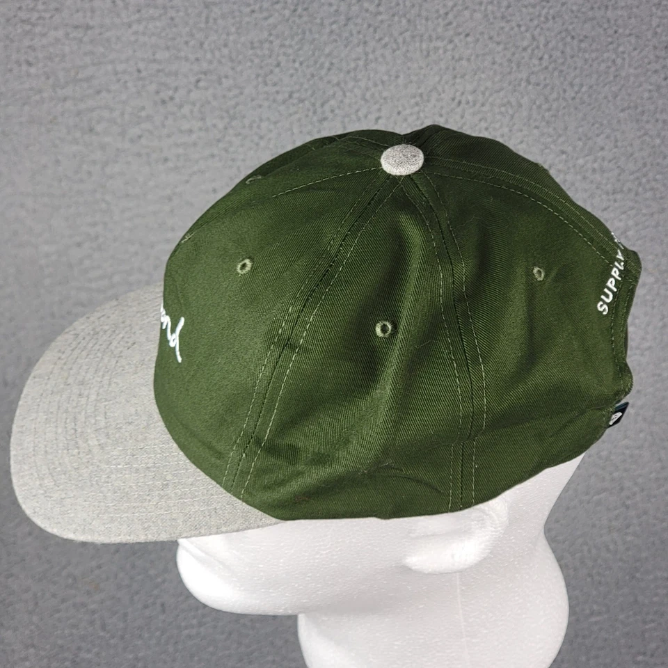 Sombrero Diamond Supply Co algodón con cierre a presión verde Foto 3 de 4