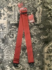 D'Addario Auto Lock Guitar Strap Blood Red Nylon 50BAL11