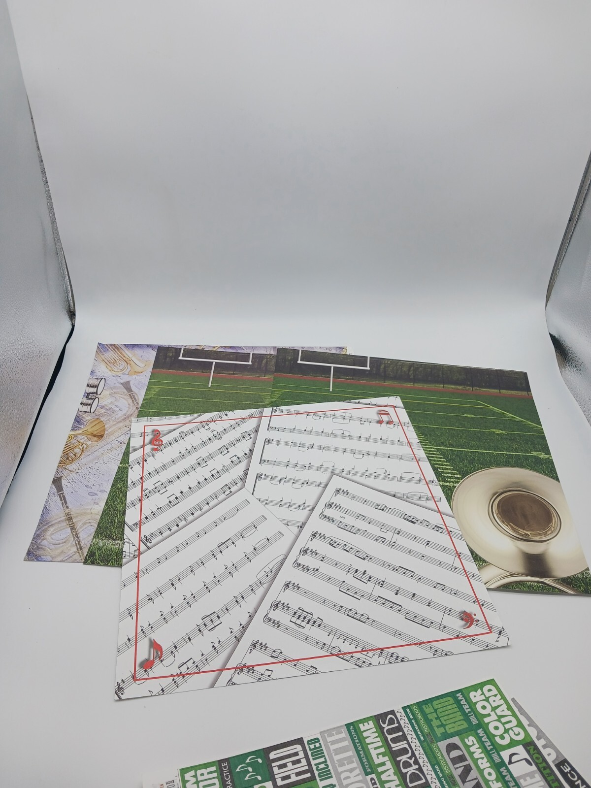 Lot Misc Marching Band High School Theme Scrapbooking Stickers Embellishments