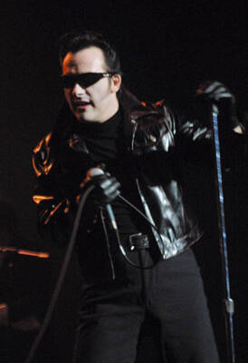 Dave Vanian of The Damned during Joey Ramone's Birthday Bash in Ne- Old Photo