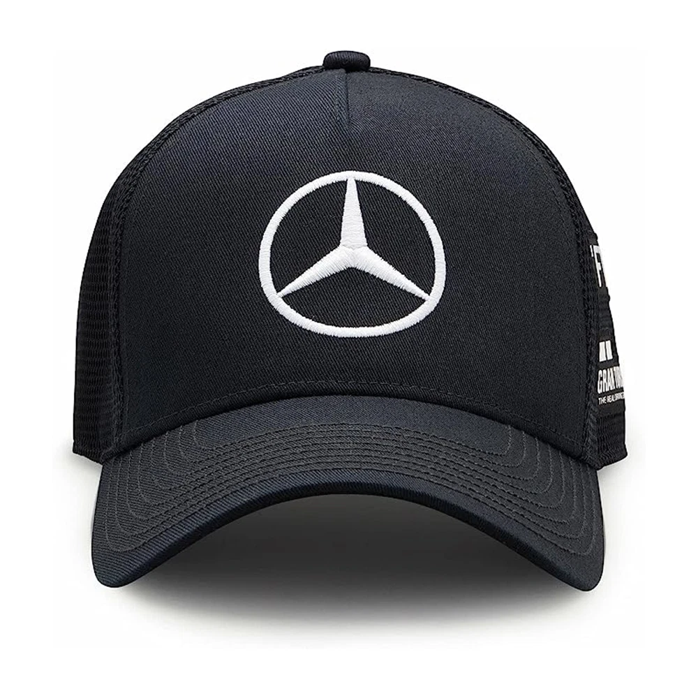 Mercedes Benz AMG Petronas F1 Lewis Hamilton Monster Energy Trucker Hat - Black