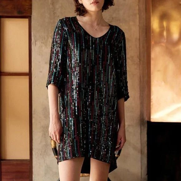 Velvet by Graham Spencer Elisa Retro Sequin Dress eBay