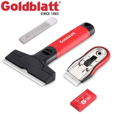 Goldblatt 2PCS Razor Blade Scraper Razor Scraper Tool Razor Holder w/15PC Blades