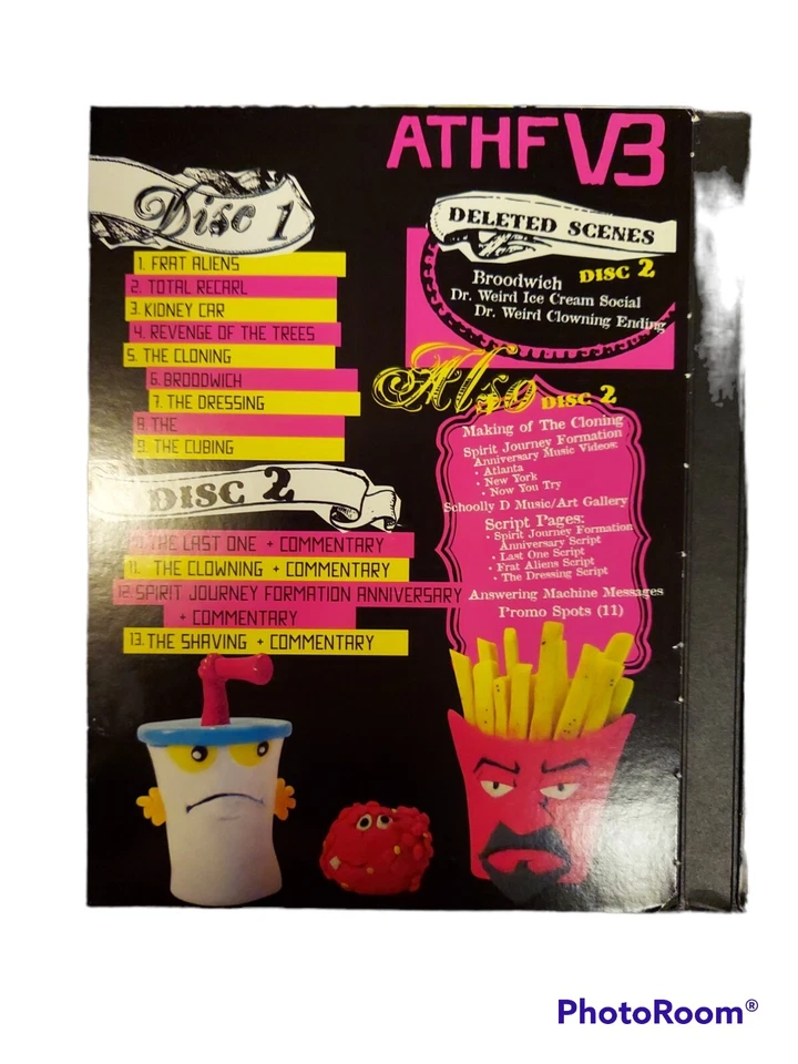 Adult Swim Dvds Aquateen Hunger Force Discs 1 & 2 Vol 3 Foto 3 de 4