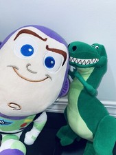 Disney Store Toy Story Plush Lot Buzz Lightyear  Rex Dinosaur Movie Doll Kids C