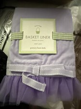 Petite doublure panier en tulle enfant poterie grange lavande