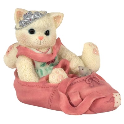 Calico Kittens Cat and Mouse in Ballet Slipper Figurine 314471L  Dance of Life